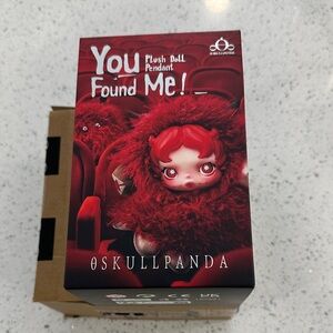 Pop Mart ØSKULLPANDA You Found Me Plush Doll Pendant Sandman